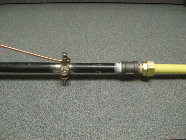 A thin plumbing pipe